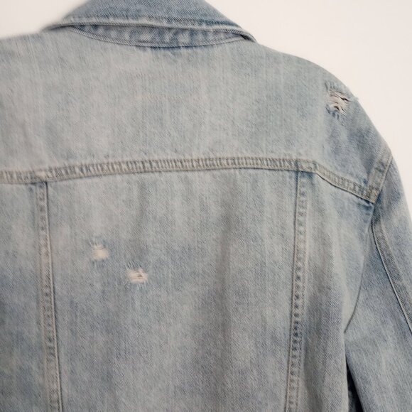 Pistola Light Wash Distressed Denim Jacket - Picture 6 of 10